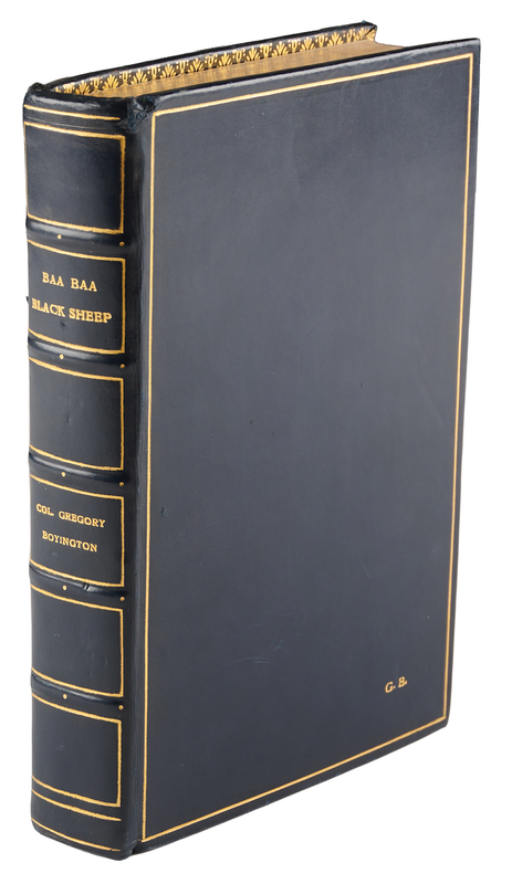 Lot 60 Pappy Boyington Author's Presentation Copy of Baa Baa Black Sheep