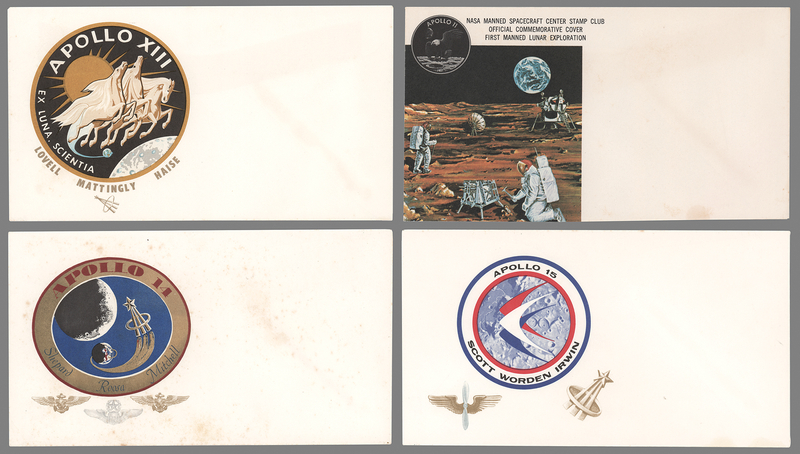 Lot 300 Project Apollo: (4) Unsigned Insurance Cover Cachets