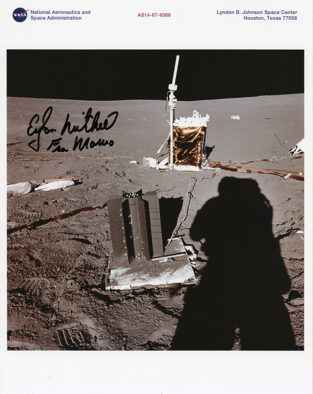 Lot 324 Edgar Mitchell Signed Photograph