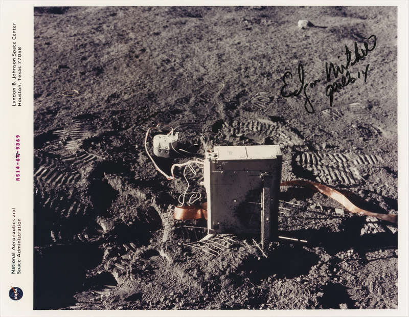 Lot 325 Edgar Mitchell Signed Photograph