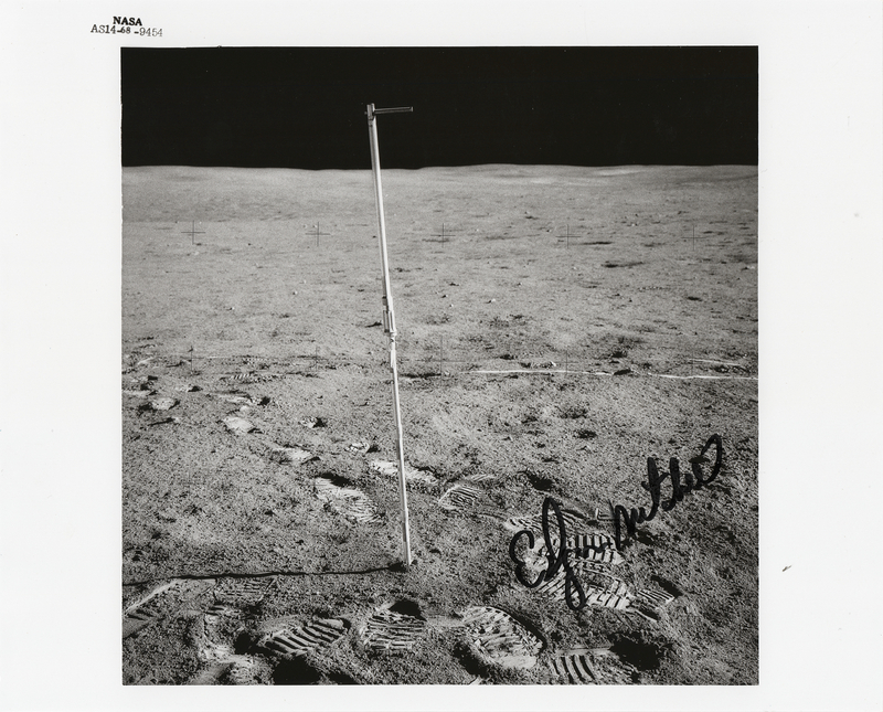 Lot 327 Edgar Mitchell Signed Photograph