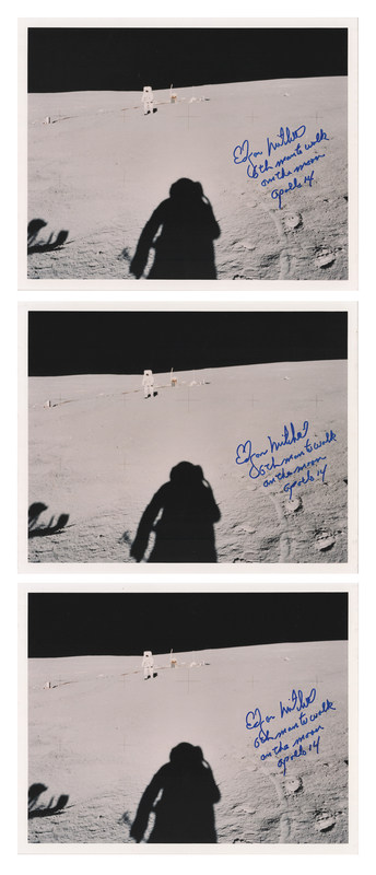 Lot 328 Edgar Mitchell (3) Signed Photographs