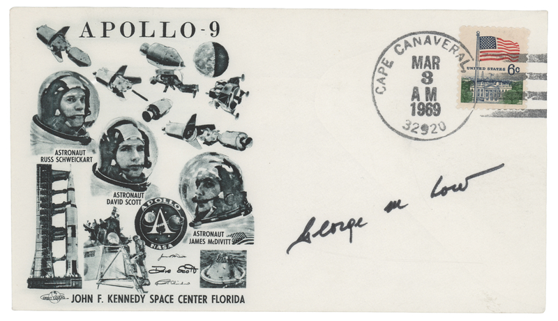 Lot 288 George M. Low Signed Apollo 9 Launch Day Cover