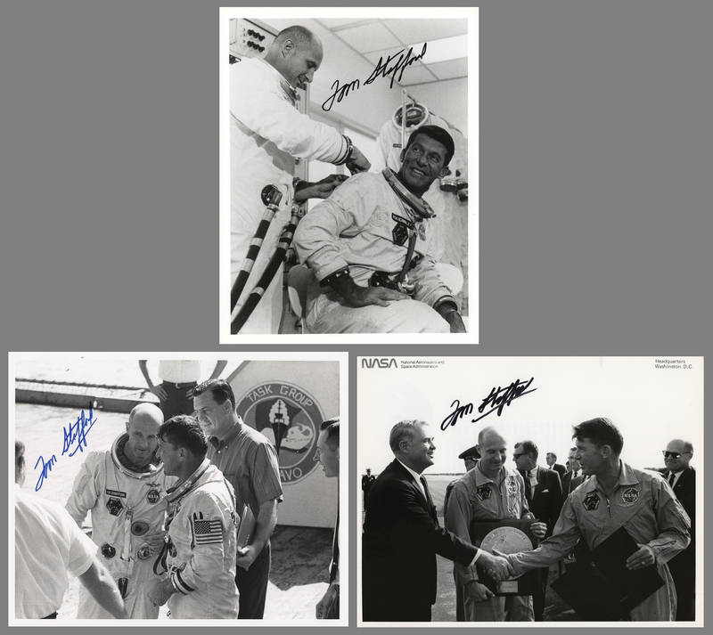 Lot 311 Tom Stafford (3) Signed Photographs