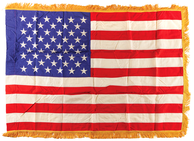 Lot 299 Gemini 4 U.S. Capitol-Flown Flag (51˝ x 36˝) - From the Personal Collection of Jim McDivitt