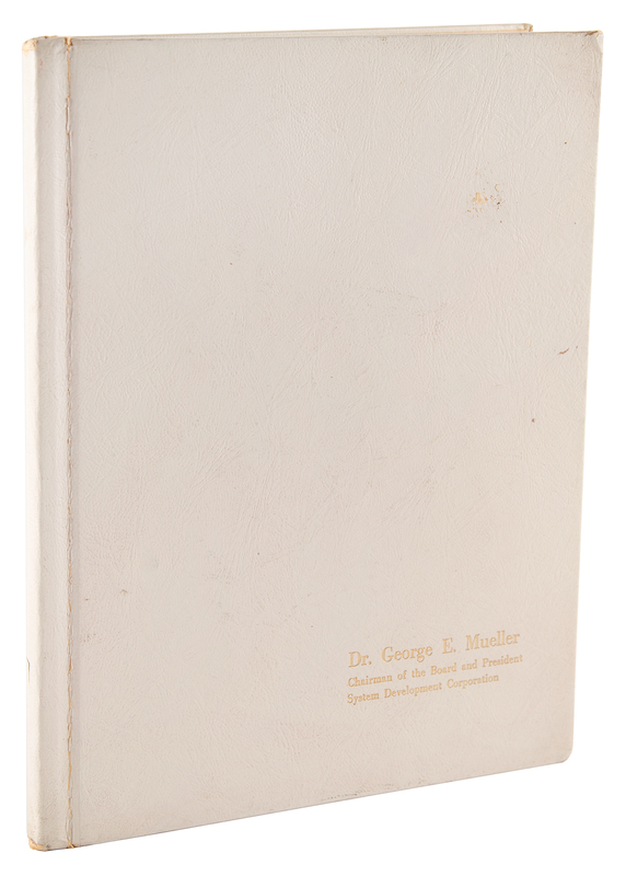 Lot 290 George Mueller Rare Dedication Book - System Development Corporation