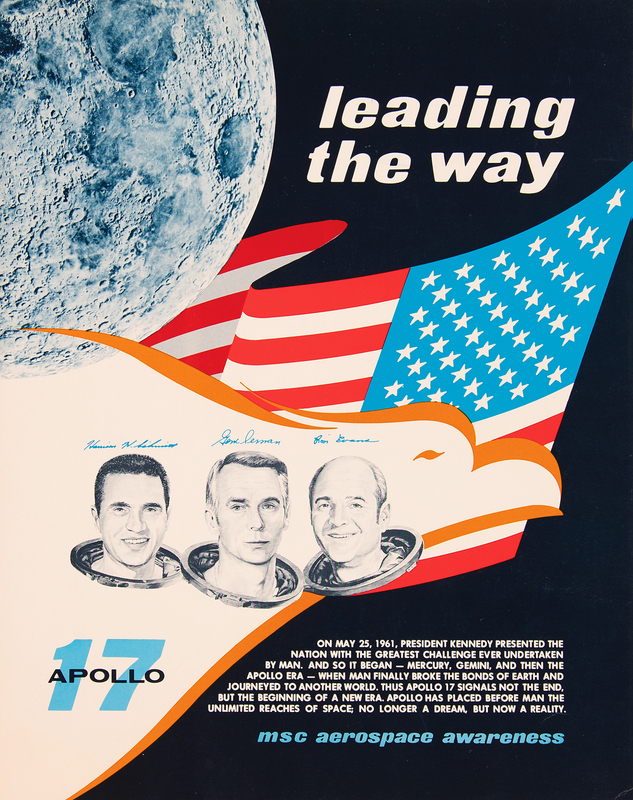 Lot 333 Apollo 17 MSC Aerospace Awareness Poster (11˝ x 14˝)