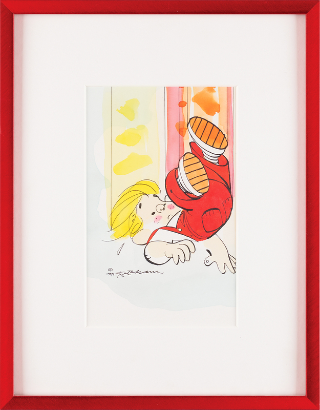 Lot 354 Hank Ketchum Original Artwork of Dennis the Menace