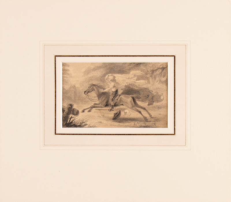 Lot 343 George Cruikshank Original Sketch