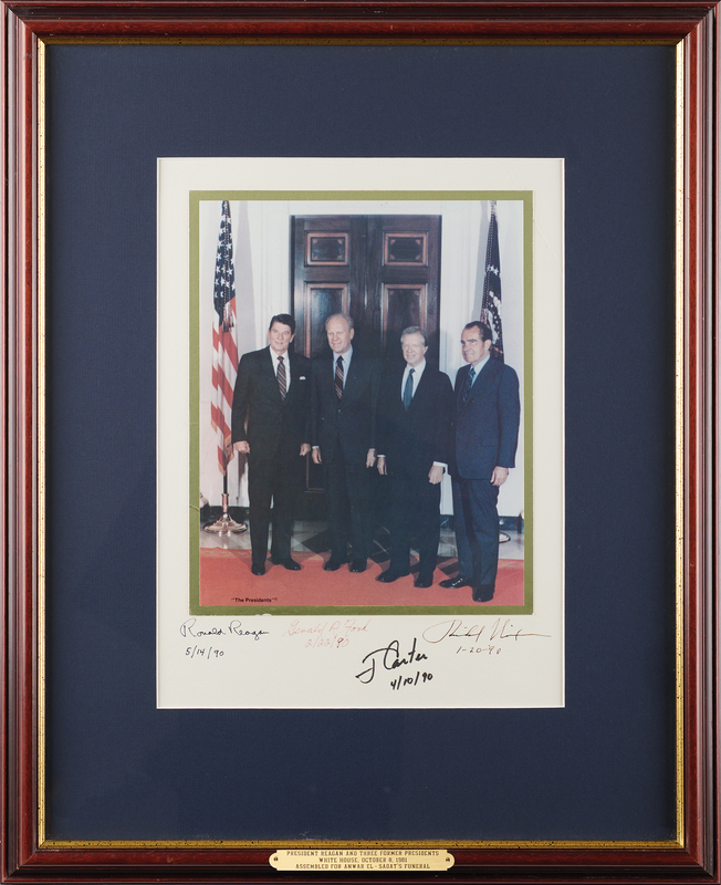 Lot 155 Four Presidents Signed Photograph