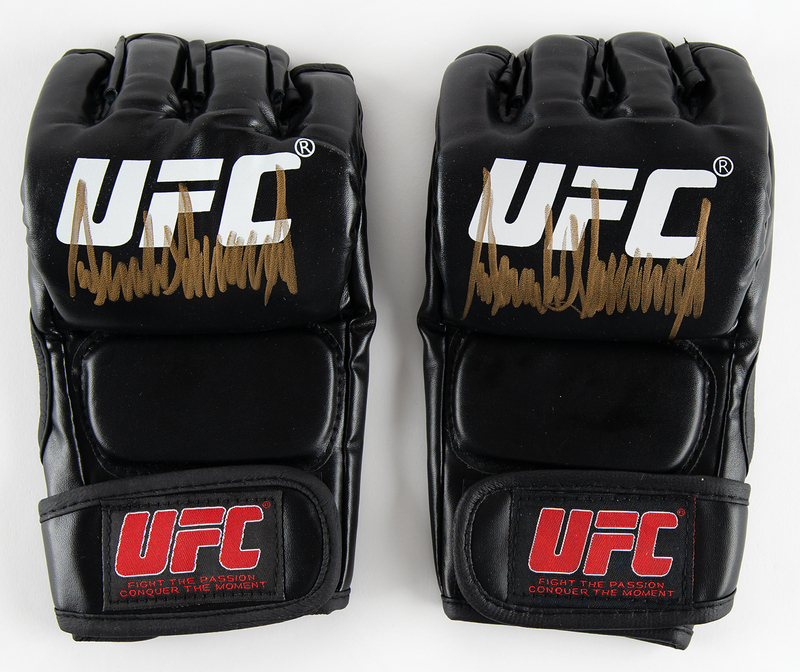 Lot 195 Donald Trump (2) Signed UFC MMA Gloves