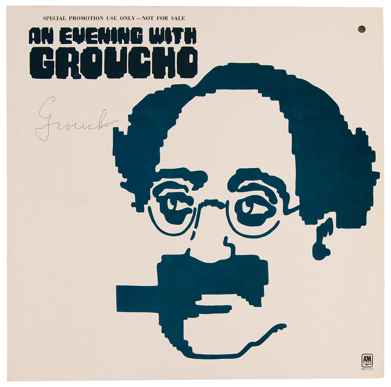 Lot 440 Groucho Marx Signed Album - An Evening with Groucho (promotional)