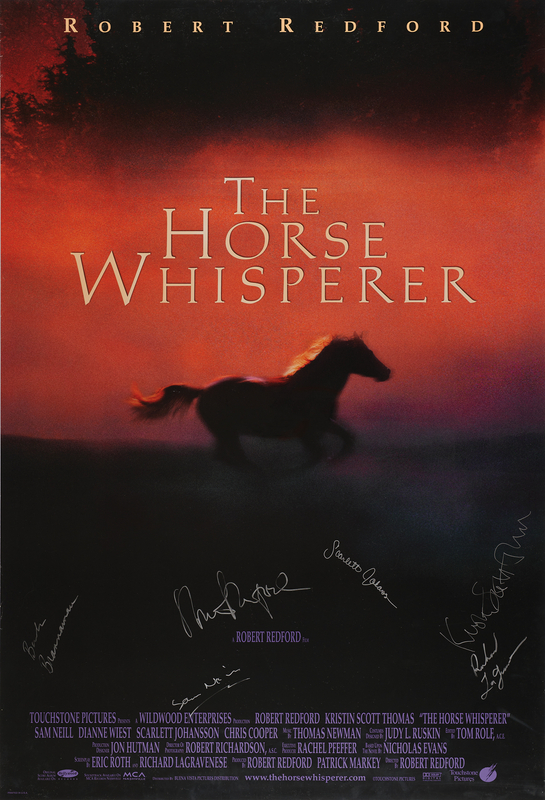 Lot 429 The Horse Whisperer Multi-Signed (6) Movie Poster - 26.75˝ x 39.75˝