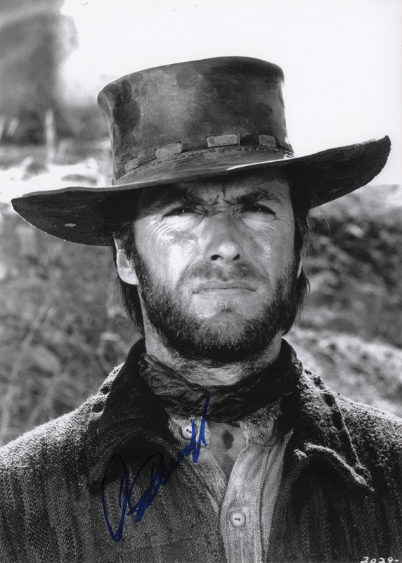 Lot 414 Clint Eastwood Signed Oversized Photograph