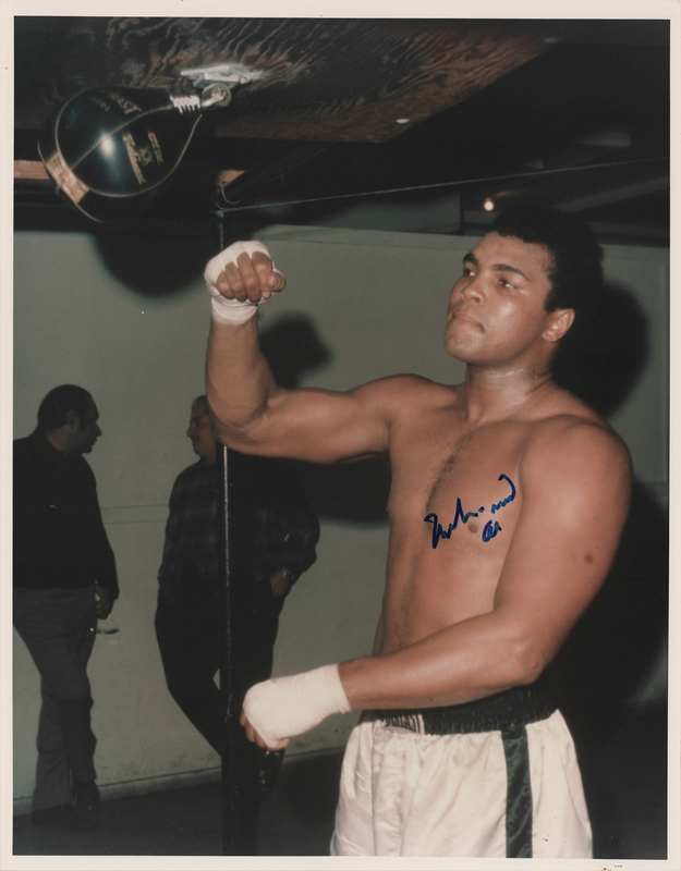 Lot 466 Muhammad Ali Signed Oversized Photograph