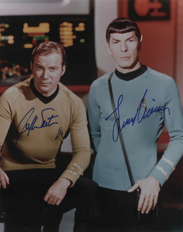 Lot 454 Star Trek: William Shatner and Leonard Nimoy Signed Oversized Photograph