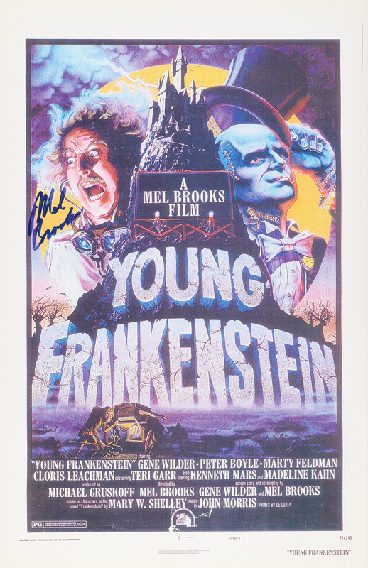Lot 410 Mel Brooks Signed Oversized Photograph - Young Frankenstein