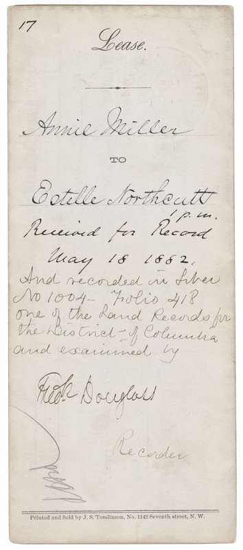Lot 227 Frederick Douglass Document Signed