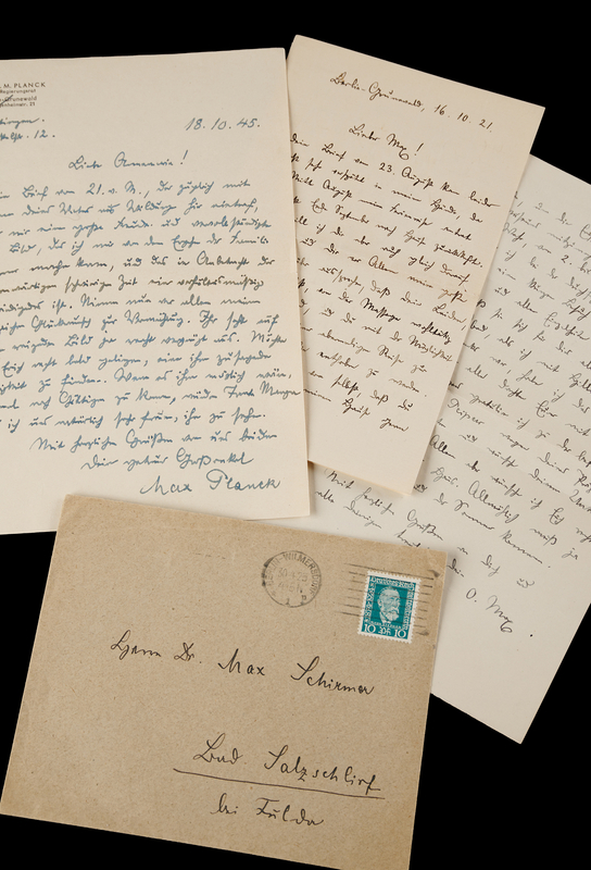 Lot 247 Max Planck (3) Autograph Letters Signed to Family Members from “Onkel Max”