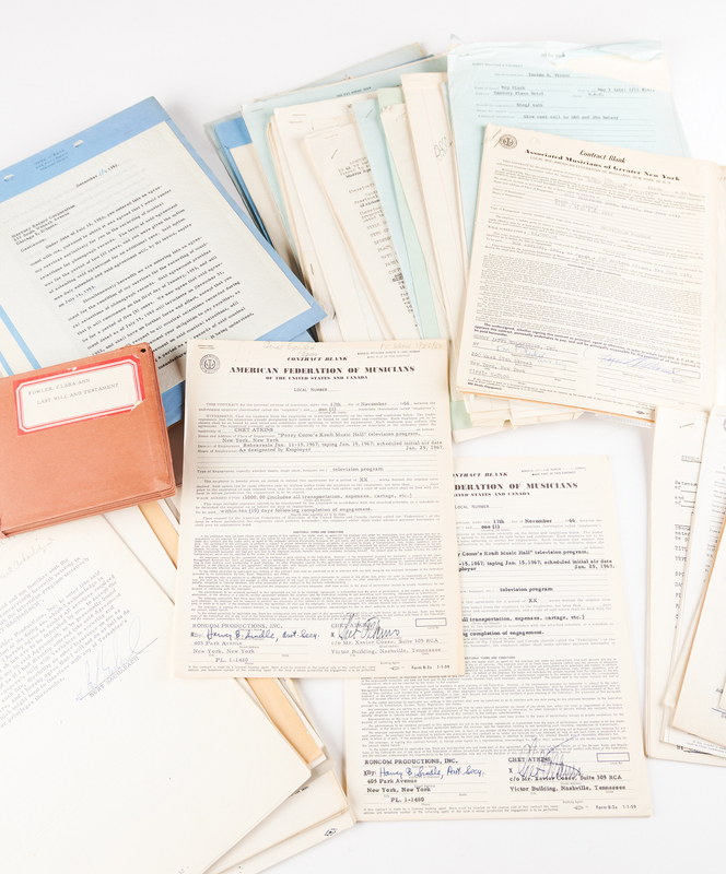 Lot 449 Musicians and Singers (29) Signed Document Collection