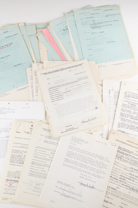 Lot 402 Actors and Actresses (30) Signed Document Collection