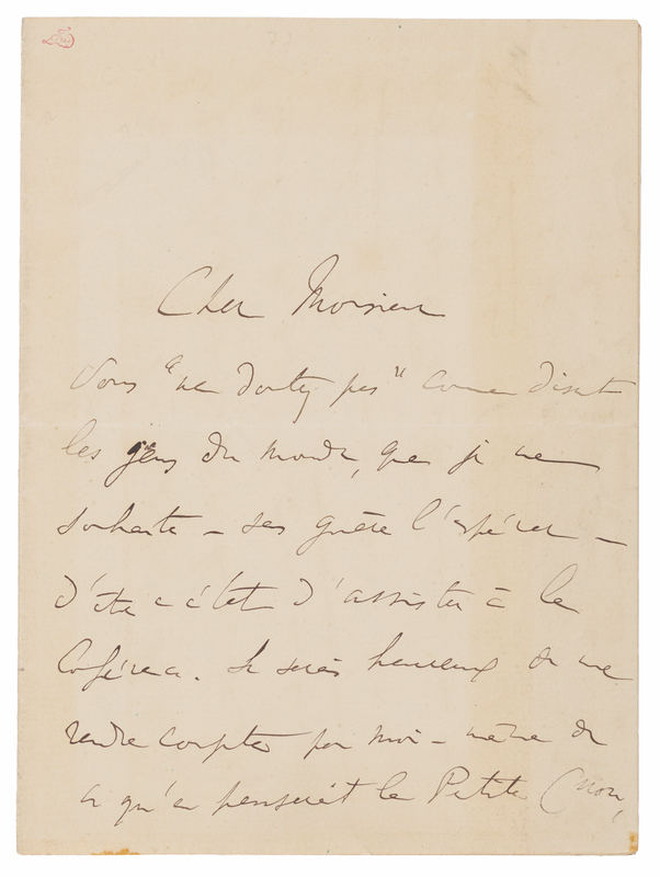 Lot 374 Marcel Proust Autograph Letter Signed to Robert de Montesquiou, the Inspiration for a Character in 'In Search of Lost Time'