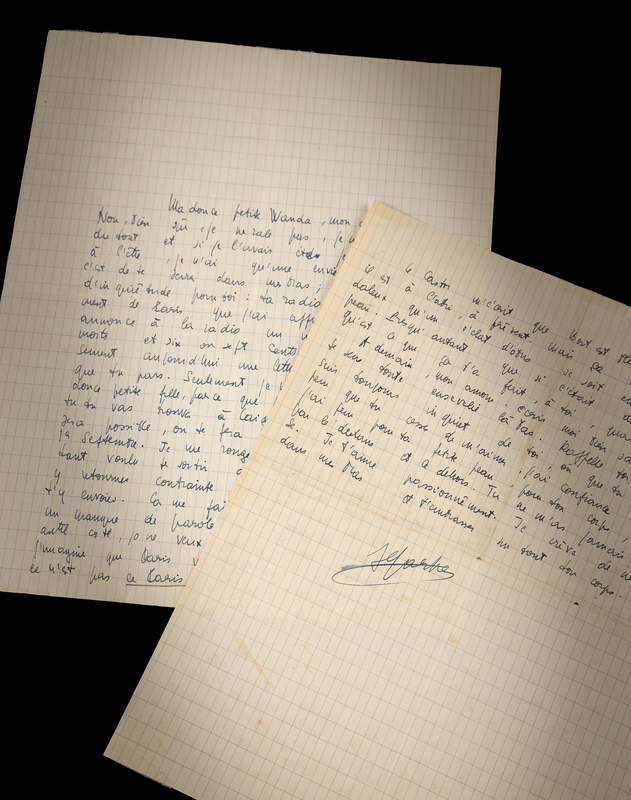 Lot 376 Jean-Paul Sartre Autograph Letter Signed with Recommended Reading: Nietzsche, Heidegger, Plato, and Freud