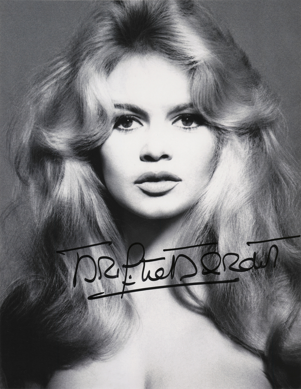 Lot 407 Brigitte Bardot Signed Photograph