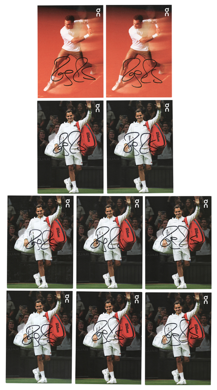Lot 469 Roger Federer (10) Signed Promo Card