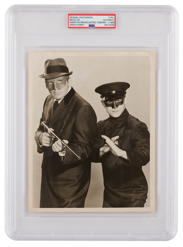 Lot 431 Bruce Lee and Van Williams Original Photograph for The Green Hornet - PSA Type I