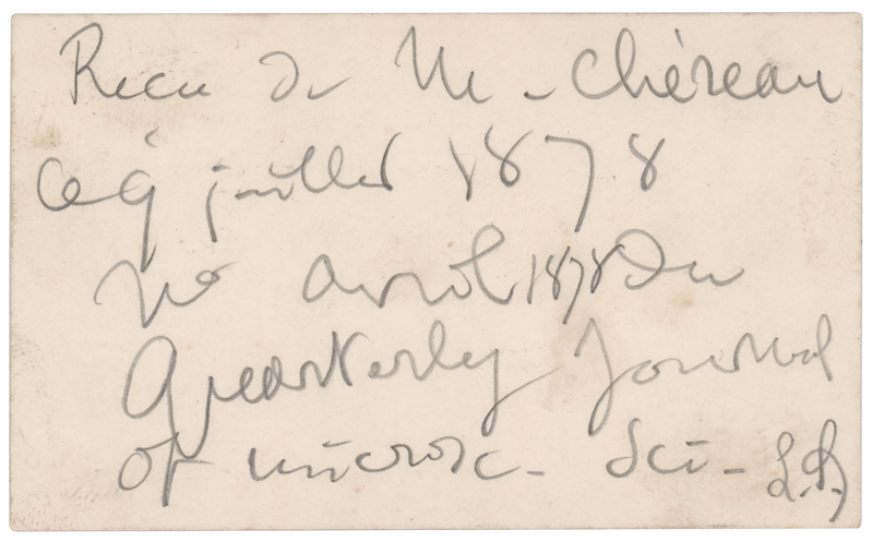 Lot 250 Louis Pasteur Autograph Note Signed on Calling Card