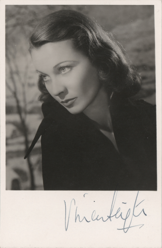 Lot 434 Vivien Leigh Signed Photograph