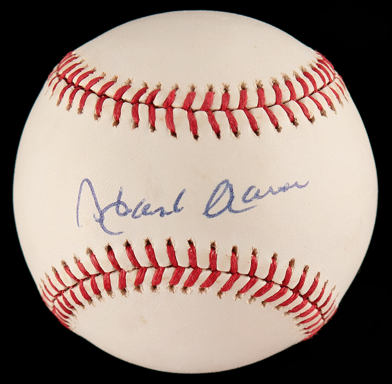 Lot 465 Hank Aaron Signed Baseball