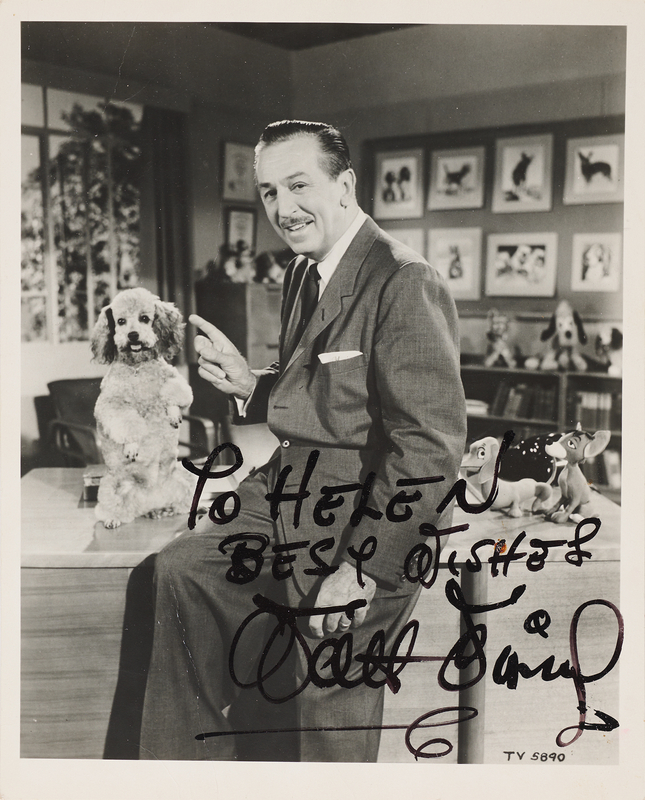 Lot 349 Walt Disney Signed Photograph