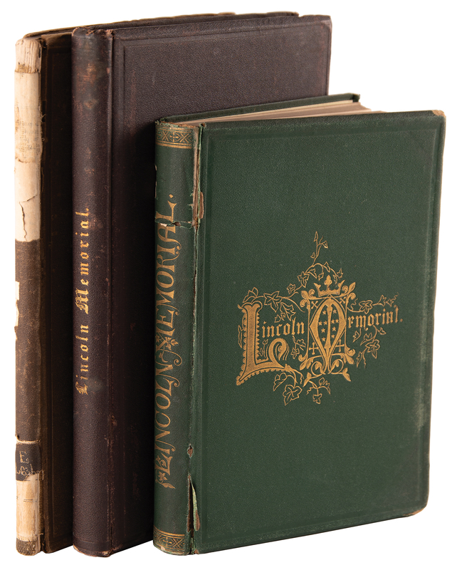 Lot 158 Abraham Lincoln (3) Early 1865 Books on the Assassination and Aftermath