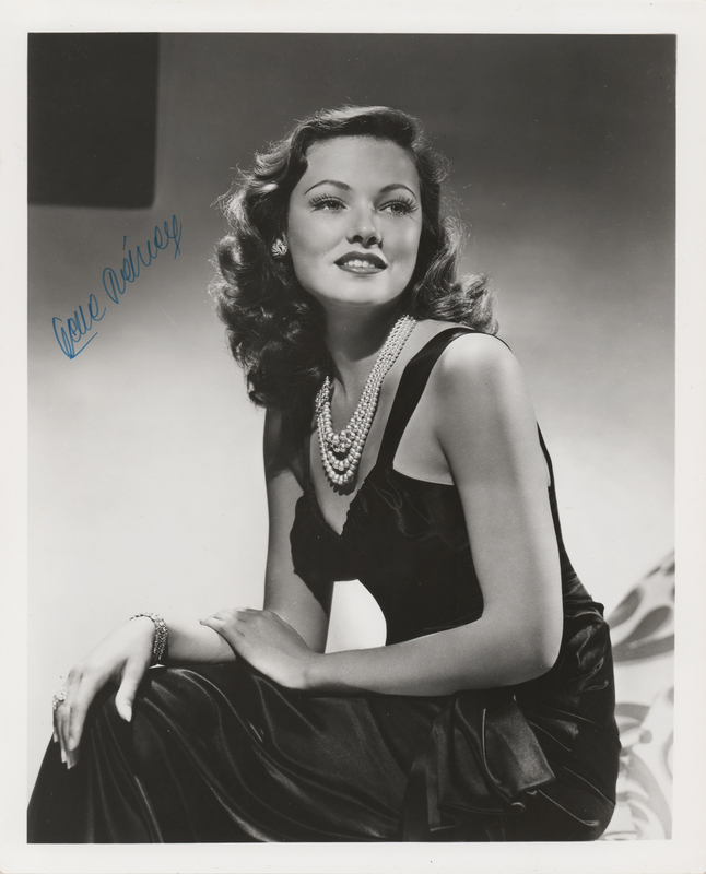 Lot 457 Gene Tierney Signed Photograph