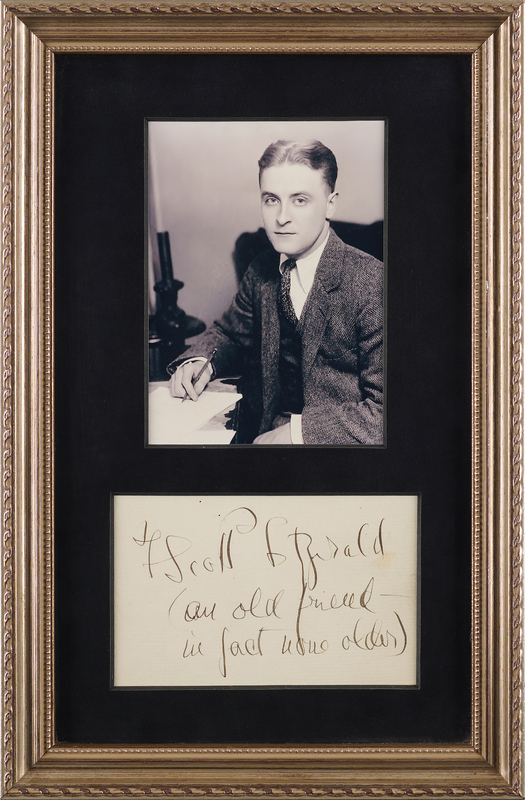 Lot 368 F. Scott Fitzgerald Signature: 