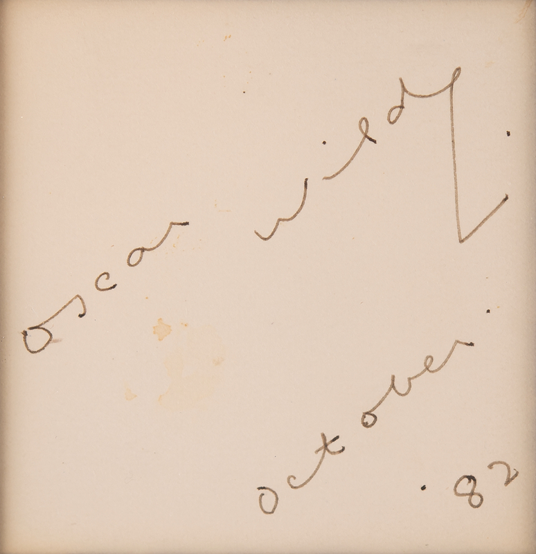 Lot 378 Oscar Wilde Signature