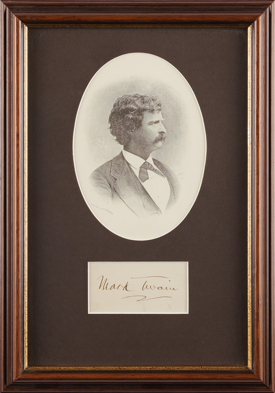 Lot 382 Samuel L. Clemens Signature