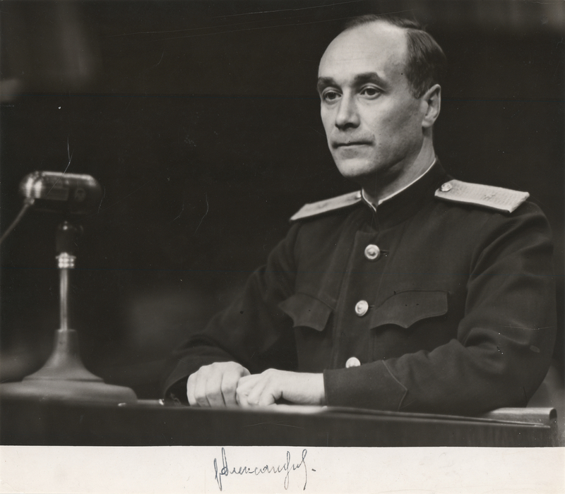 Lot 133 Yuri V. Pokrovsky Signed Photograph - Soviet Deputy Chief Prosecutor at Nuremberg