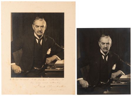 Lot #20 Neville and Anne Chamberlain (2) Signed Photographs - Image 2
