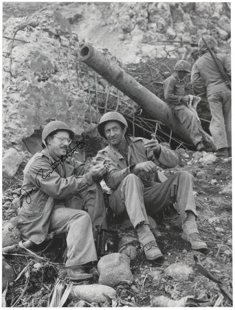 Lot #112 Iwo Jima: Joe Rosenthal Signed Photograph