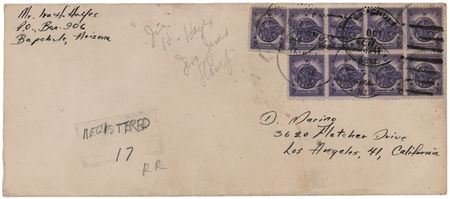Lot #114 Iwo Jima: Ira Hayes Hand-Addressed and Signed Envelope - Image 1