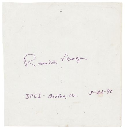 Lot #187 Ronald Reagan Signature