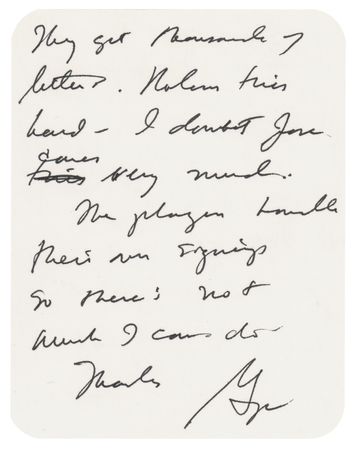 Lot #194 George W. Bush Autograph Note Signed: 