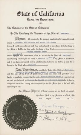 Lot #186 Ronald Reagan Document Signed as Governor