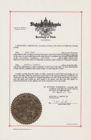 Lot #186 Ronald Reagan Document Signed as Governor - Image 2