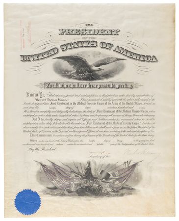 Lot #168 Woodrow Wilson Document Signed as