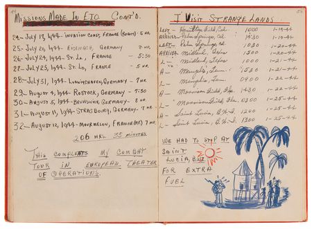 Lot #49 World War II: William F. Stuckey’s B-24 'The Dreamer' A-2 Bomber Jacket and (30) Mission-Used Bomb Fuse Pins with Military Archive Including Award Citations, Photographs, and Patches - Image 8