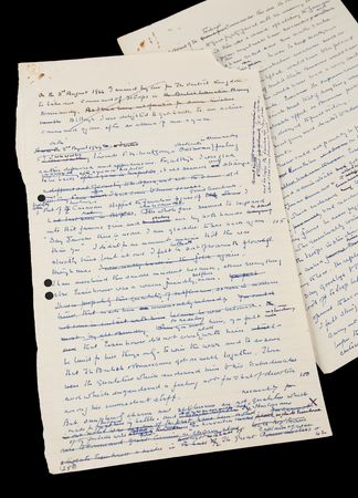 Lot #73 Brian Horrocks Handwritten Manuscript on Dwight D. Eisenhower - Image 1